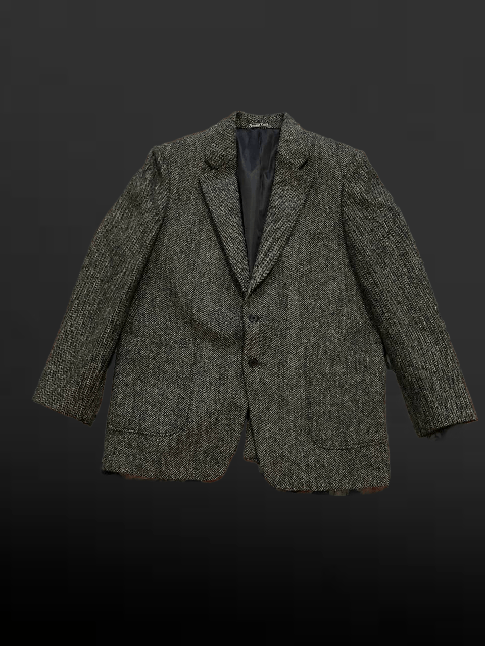 Harris Tweed Vintage 50s Harris Tweed wool beige houndstooth blazer 44R Size 44R - 1 Thumbnail