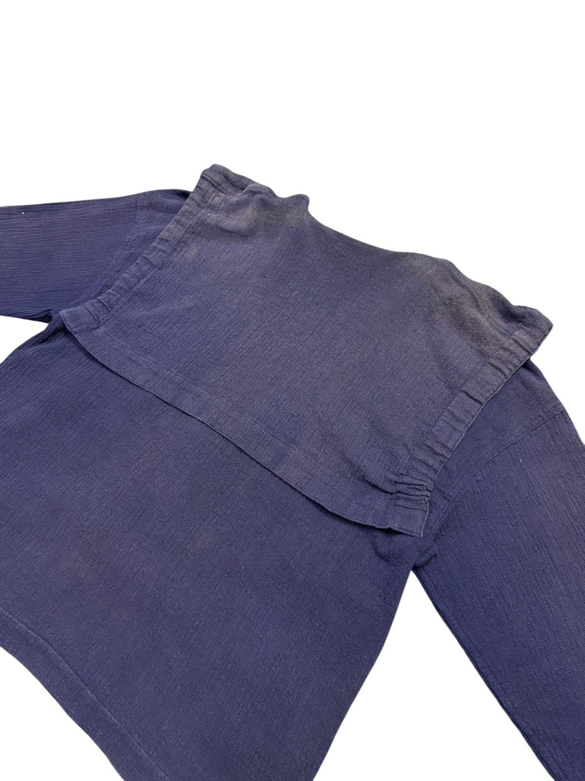 Issey Miyake RARE!! Vintage 70s Issey Miyake Asymmetrical Indigo Kimono Size US M / EU 48-50 / 2 - 10 Thumbnail