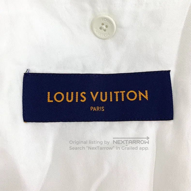 Louis Vuitton Louis Vuitton 22 Off-White Peace Dove Wool Lapel Irregular Size US S / EU 44-46 / 1 - 6 Thumbnail