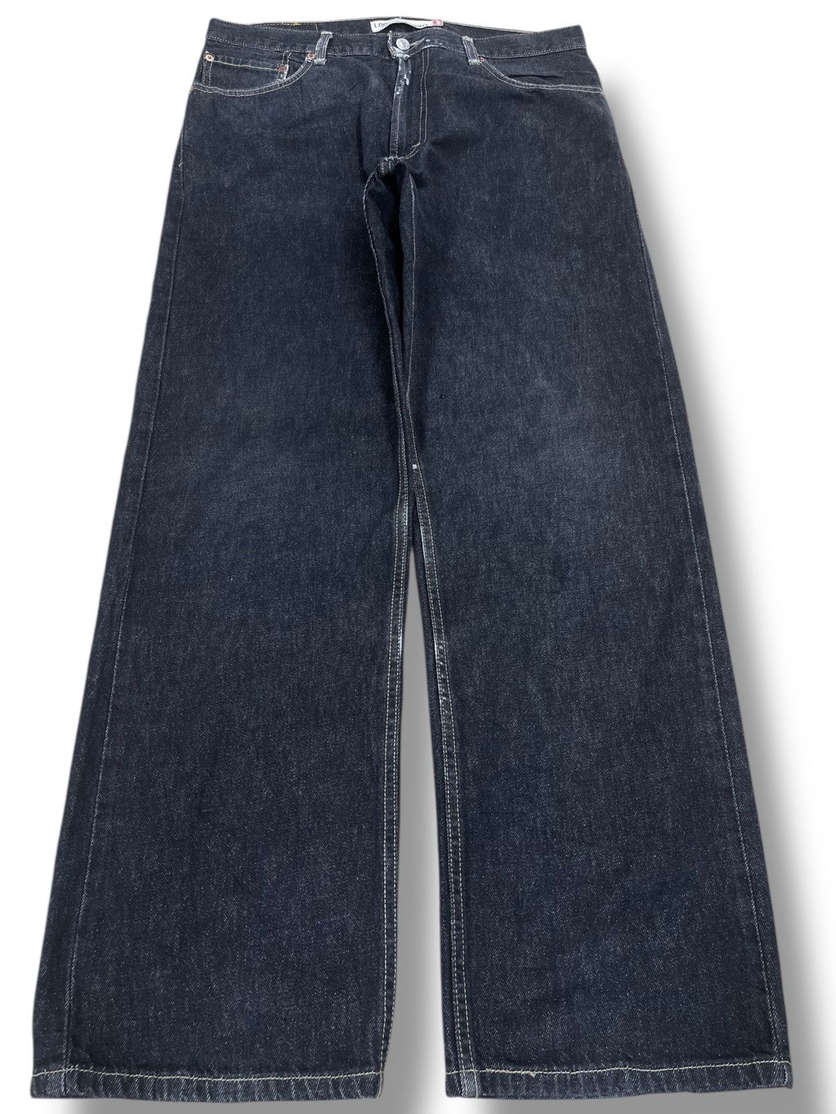 Levi's Levi’s Blue Denim Loose Straight Leg Jeans Size US 35 - 1 Thumbnail