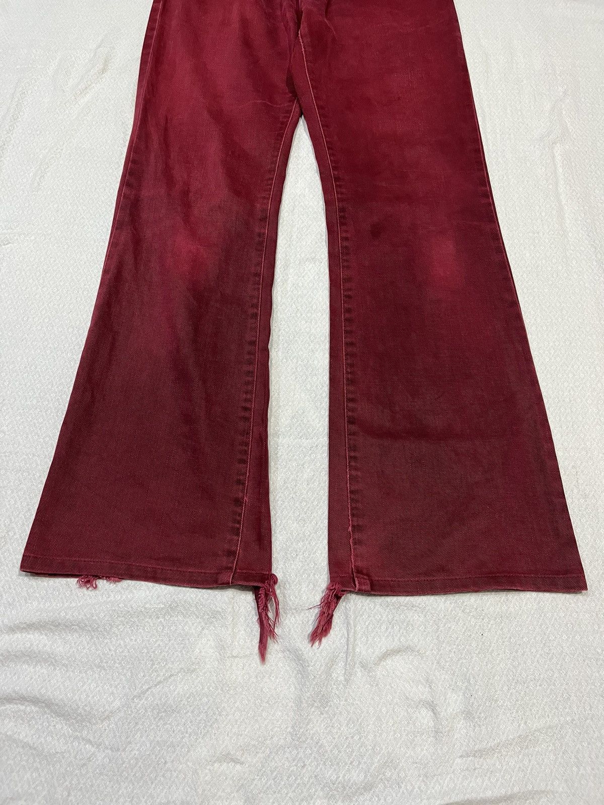 KMRii 🖤BLACKFRIDAY🖤Wrangler red dahlia flared jeans Size US 30 / EU 46 - 3 Thumbnail