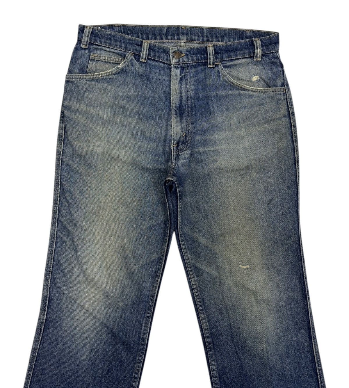 Levi's 🔥VINTAGE LEVIS ORANGE TAB WIDE JEANS DISTRESSED DENIM Size US 34 / EU 50 - 5 Thumbnail
