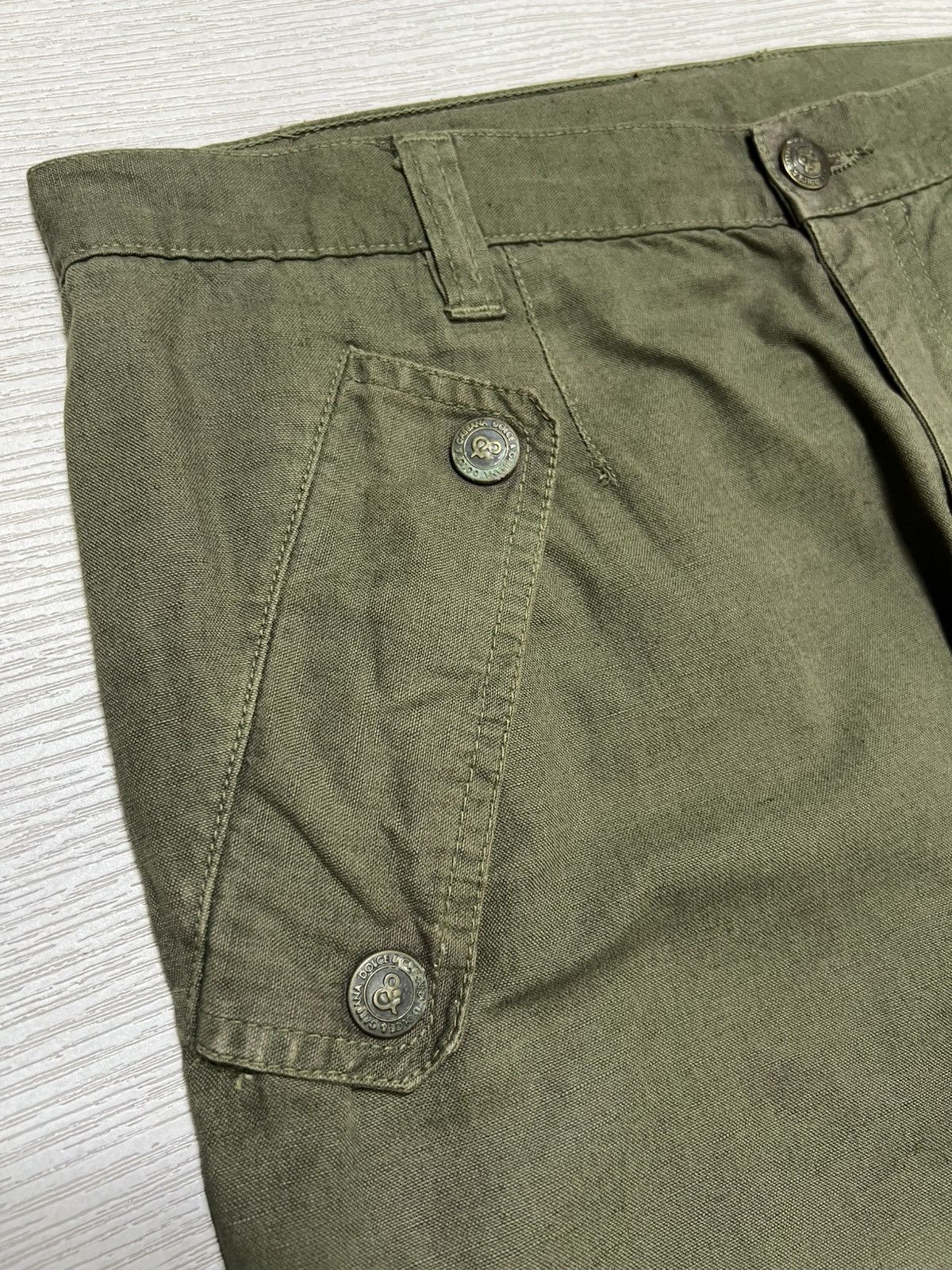 Dolce & Gabbana Dolce & Gabbana - Cotton Linen Olive Military Cargo Pants Size US 32 / EU 48 - 17 Thumbnail