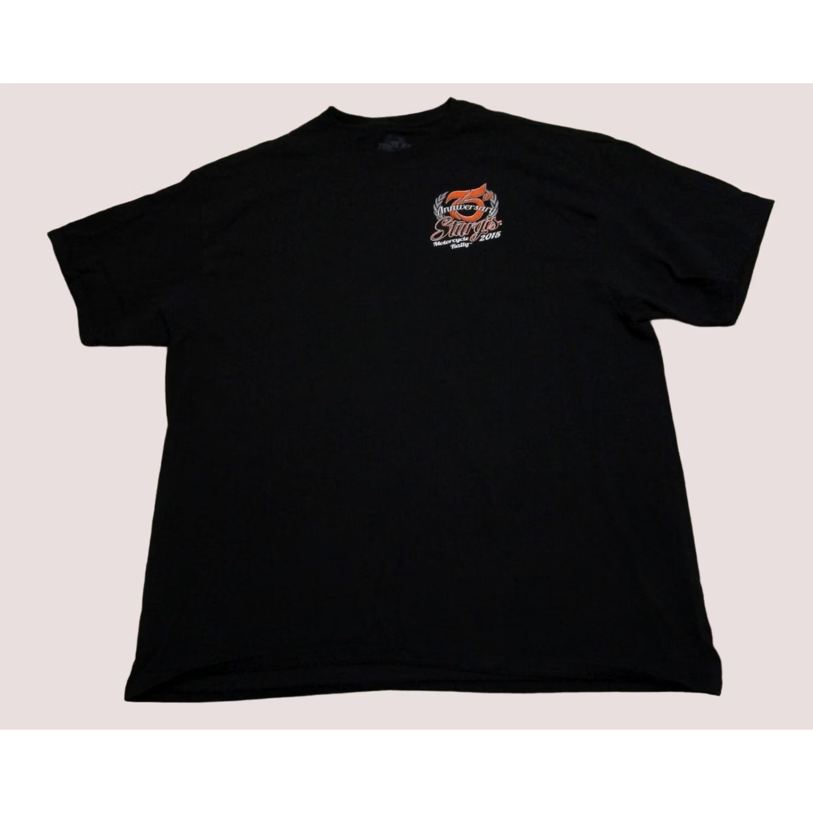 Vintage Sturgis Shirt Men XXL Black Short Sleeve Motorcycle Anniversary Rally Black Hill Shirt Mens 2XL Black Graphic Print Size US XXL / EU 58 / 5 - 1 Thumbnail