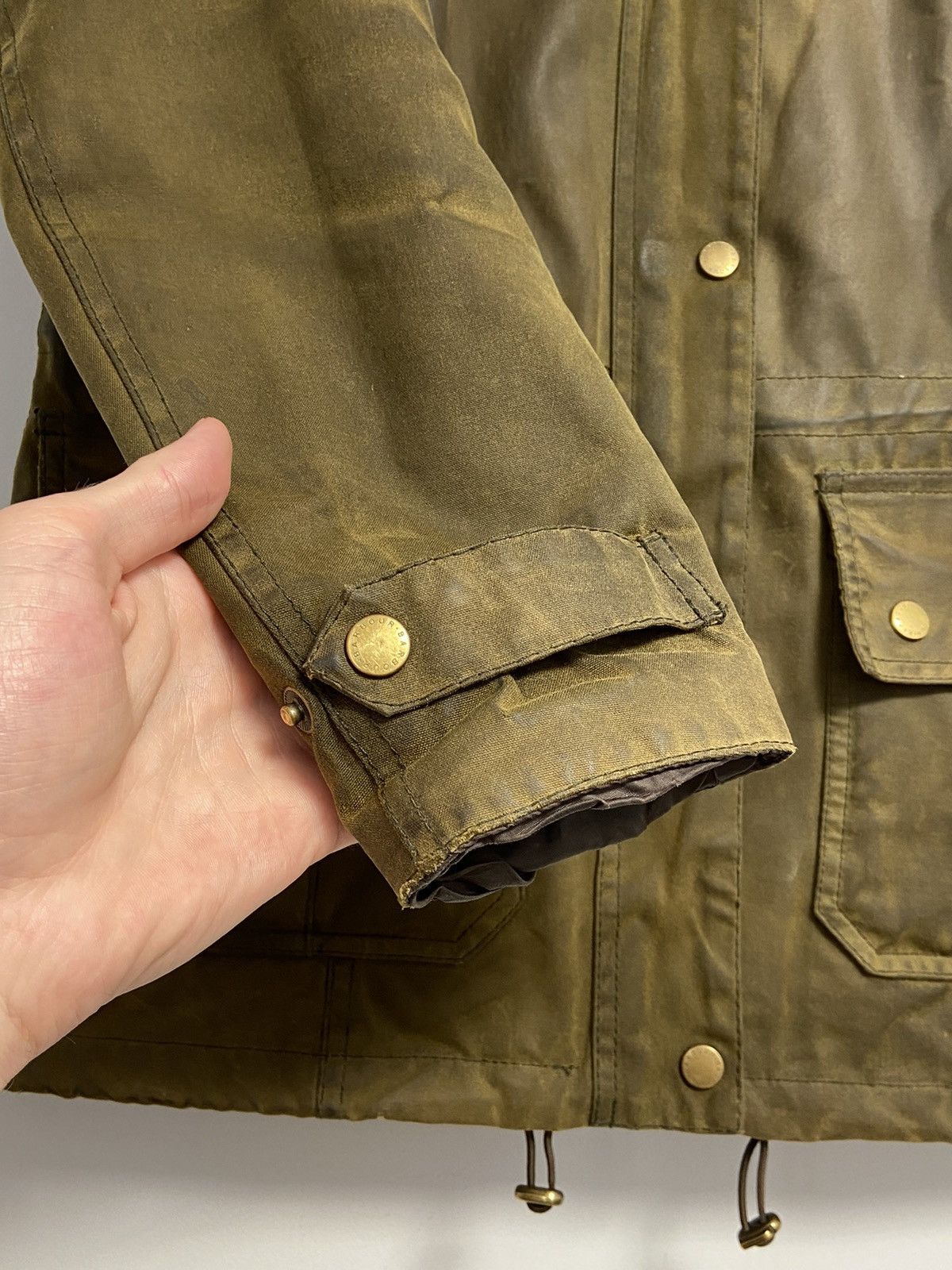 Barbour × Vintage Barbour Vintage waxed jacket Size L / US 10 / IT 46 - 10 Thumbnail