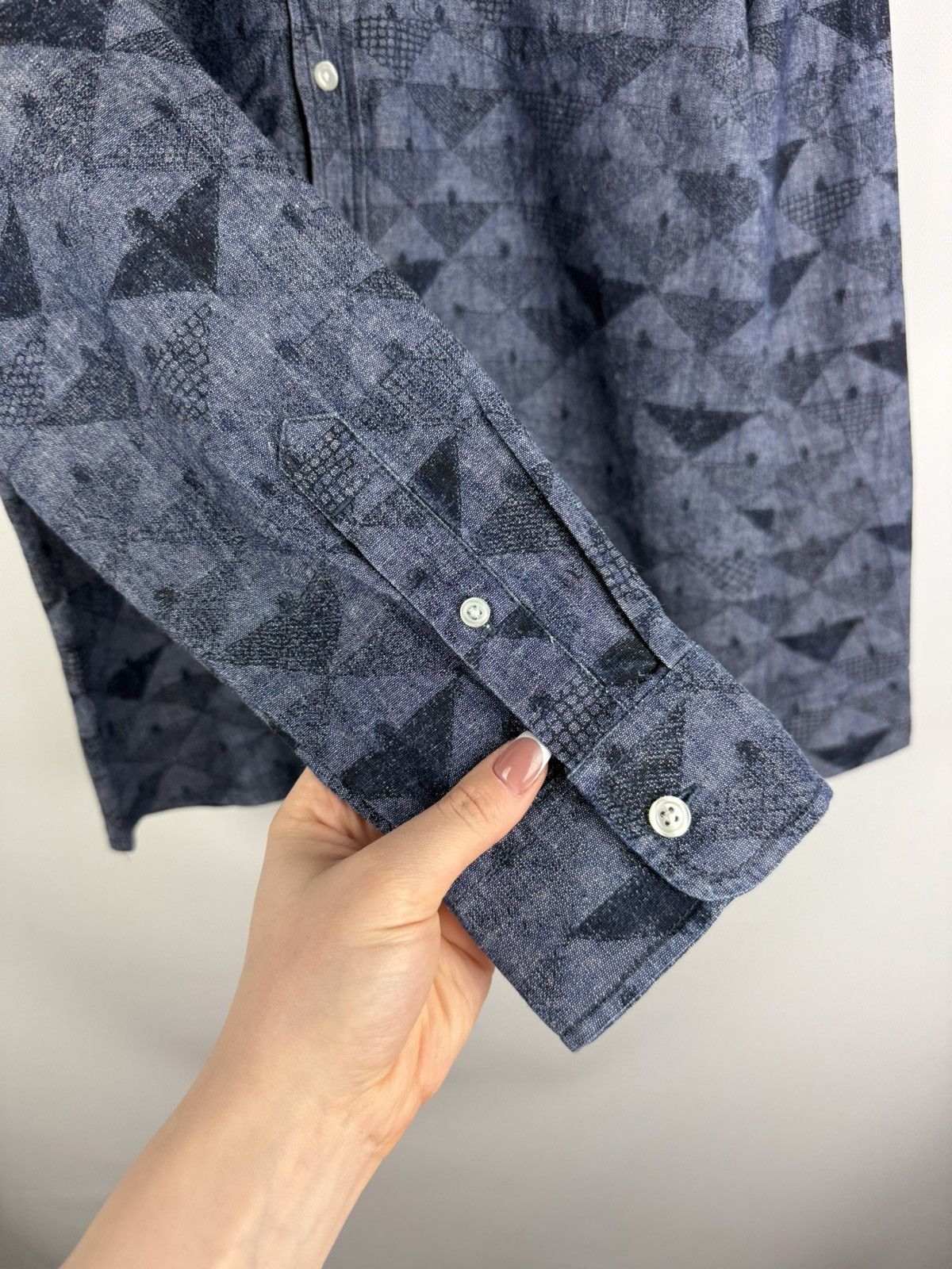 Carhartt Carhartt L/S Crandall Men’s Patterned Denim Button Up Shirt Size US M / EU 48-50 / 2 - 11 Thumbnail