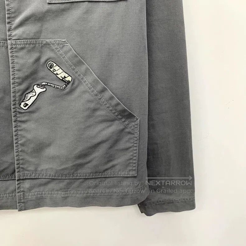 Louis Vuitton Louis Vuitton Gray Denim Jacket with Embroidery. Size US L / EU 52-54 / 3 - 4 Thumbnail