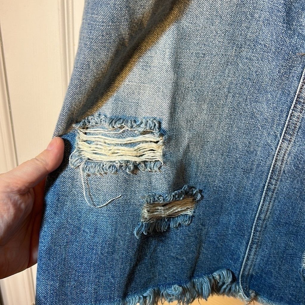 Gap Size 27 gap distressed denim skirt Size 27" / US 4 / IT 40 - 3 Thumbnail