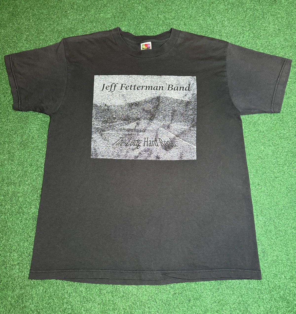 Fruit Of The Loom × Vintage Vintage Y2K John Fetterman Band Long Hard Road T Shirt Size US L / EU 52-54 / 3 - 1 Thumbnail
