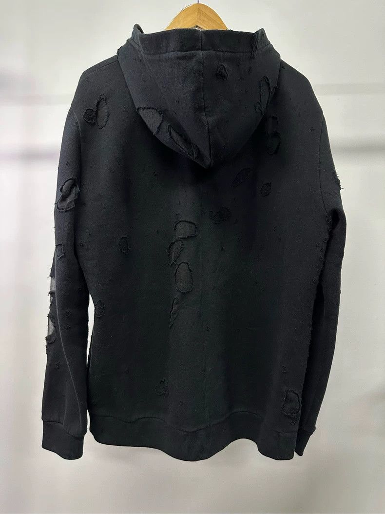 Givenchy Givenchy Red Letter Burnt-Out Destructive Hoodie Size US XL / EU 56 / 4 - 2 Thumbnail