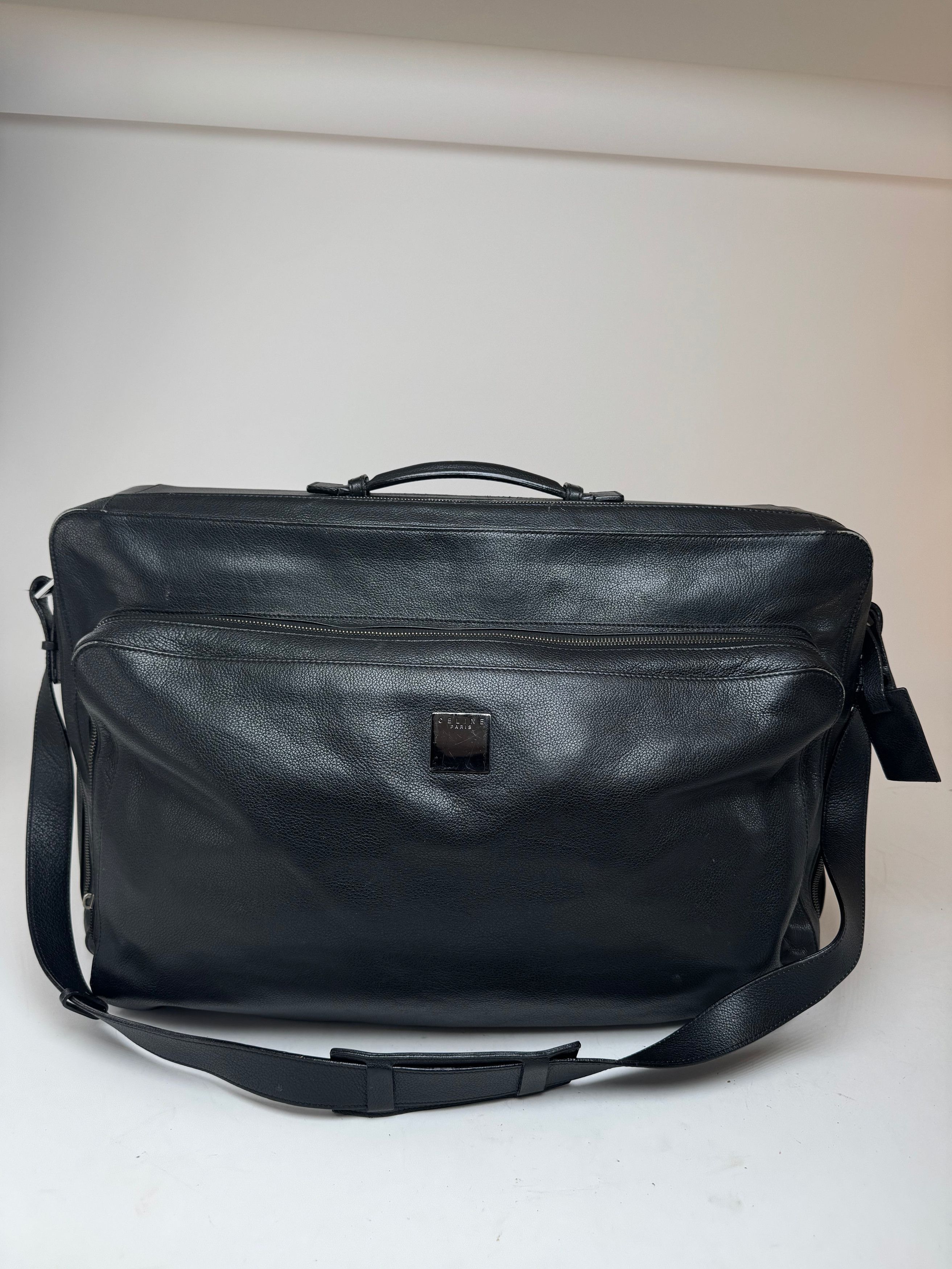 Celine Vintage Paris 2 Way leather Travel Bag black Size ONE SIZE - 1 Thumbnail