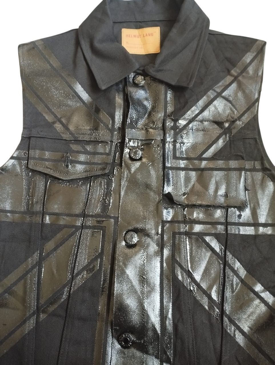 Helmut Lang Vtg🔥Archive1997 Helmut Lang Union Jack Denim Vest Jacket Size US S / EU 44-46 / 1 - 4 Thumbnail