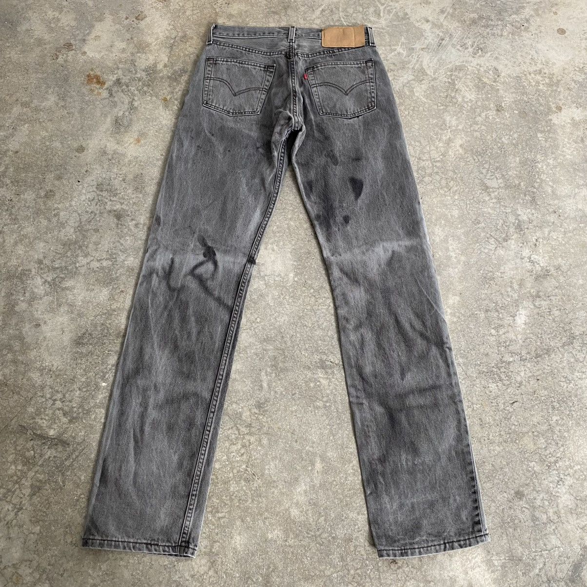 Levi's Vintage 1998 Levis 501 Faded Black Denim Jeans Size US 30 / EU 46 - 9 Thumbnail