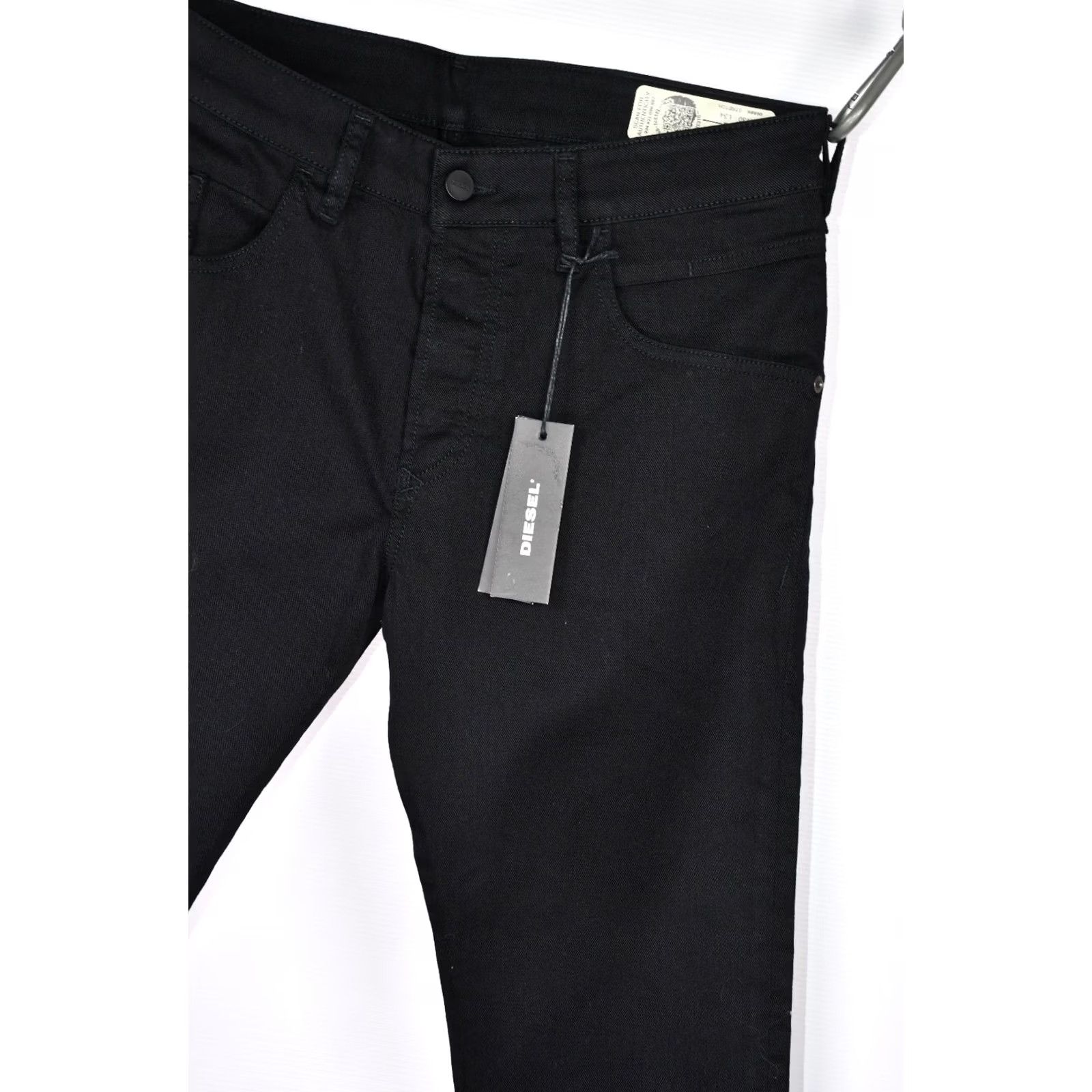 Diesel Diesel D-Bazer 0688H STRETCH TAPERED Jeans Men's W30/L34 Black Denim 5-Pocket Inseam 32.68in Classic Fit Size US 30 / EU 46 - 3 Thumbnail