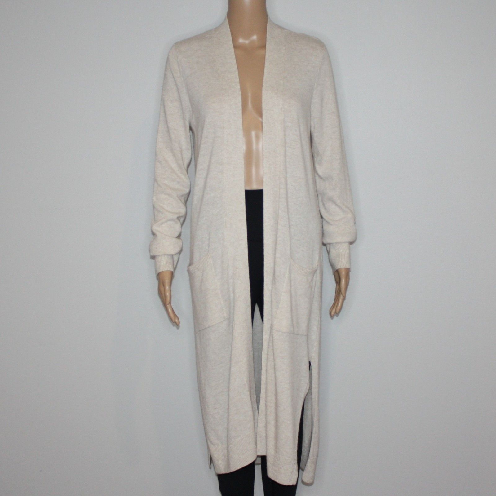 Loft Pocket Open Duster Sweater in Heather Morning Fog NWT $79.50 Size M / US 6-8 / IT 42-44 - 1 Thumbnail