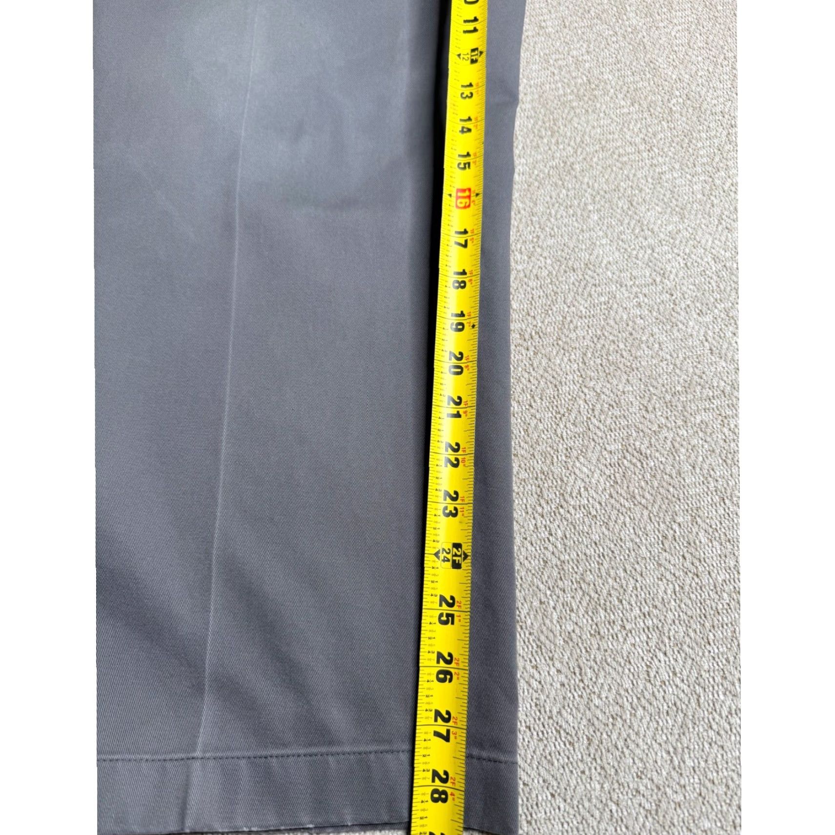 Brooks Brothers Brooks Brothers Advantage Chino Pants Mens 44x28 Gray Cotton Regular Straight Front Zipper Pocket Casual, Business, Workwear Mens Size US 44 / EU 60 - 7 Thumbnail