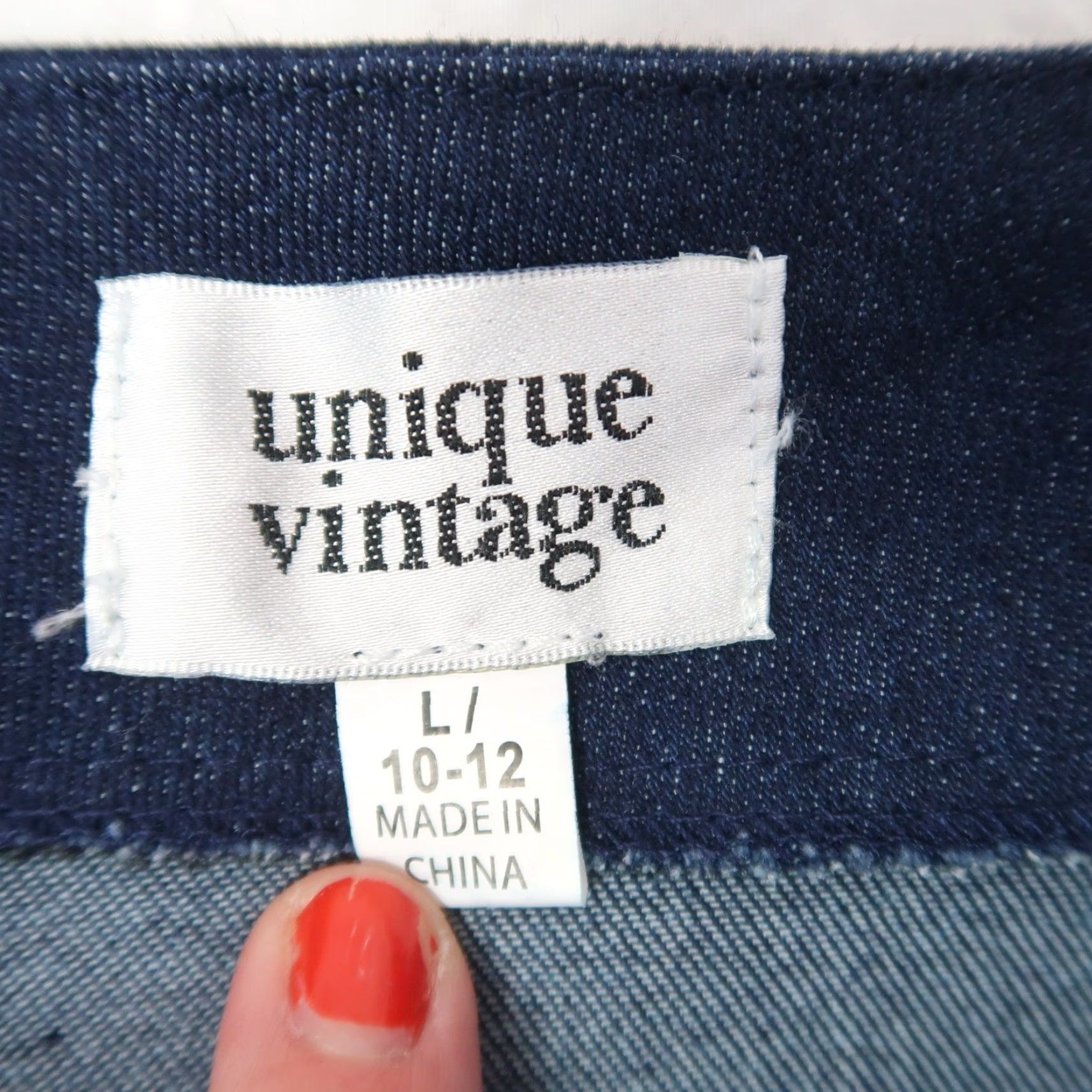 Vintage VINTAGE Unique Denim V-Waist Crop Pants Slim Fit Jeans Large Size 36" / US 14 / IT 50 - 5 Thumbnail