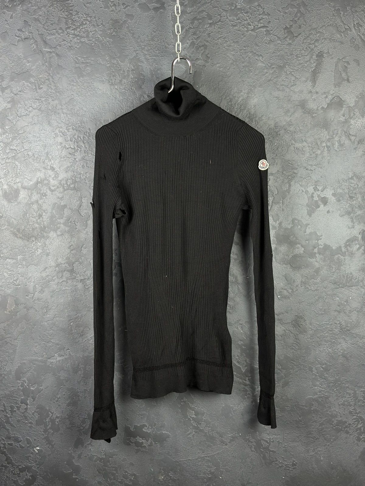 Moncler Moncler Womens Maglione Tricot Ciclista Turtleneck Hand Made Size L / US 10 / IT 46 - 2 Thumbnail