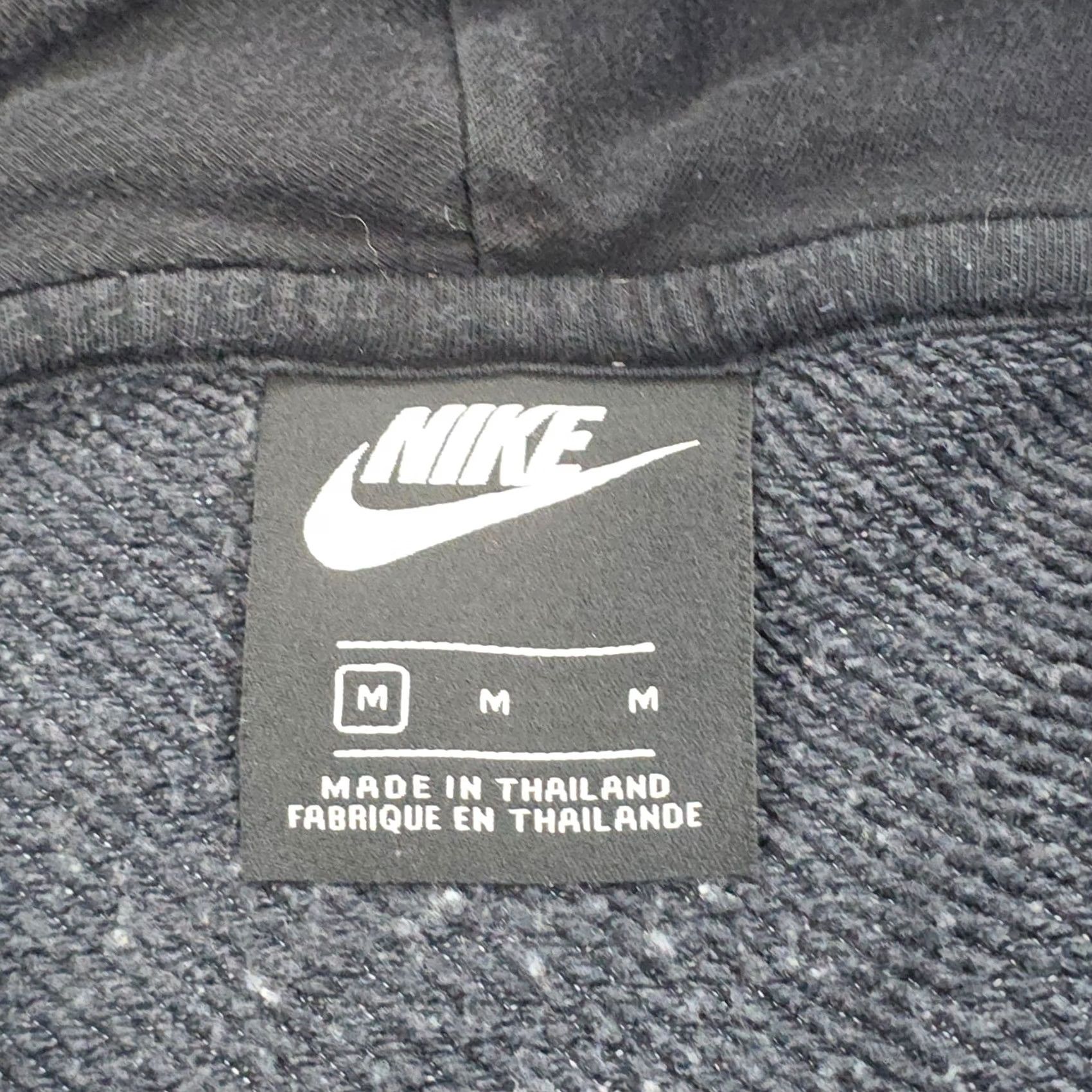 Nike Nike Hoodie Full Zip Mens Medium Gray Swoosh Lined Cotton Size US M / EU 48-50 / 2 - 5 Thumbnail