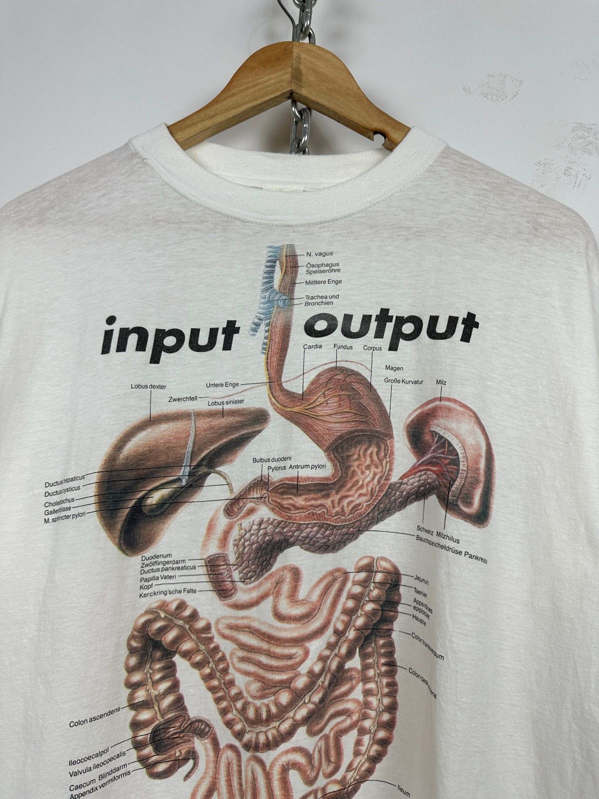 Vintage 1994 Vintage Input Output Anatomic Medical Digestive System Size US XL / EU 56 / 4 - 5 Thumbnail