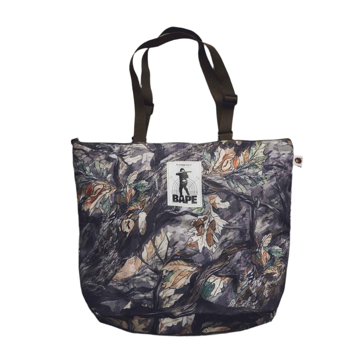 Bape ️‍🔥 NEW BAPE SHOULDER TOTE BAG Logo Tree Edge Camo