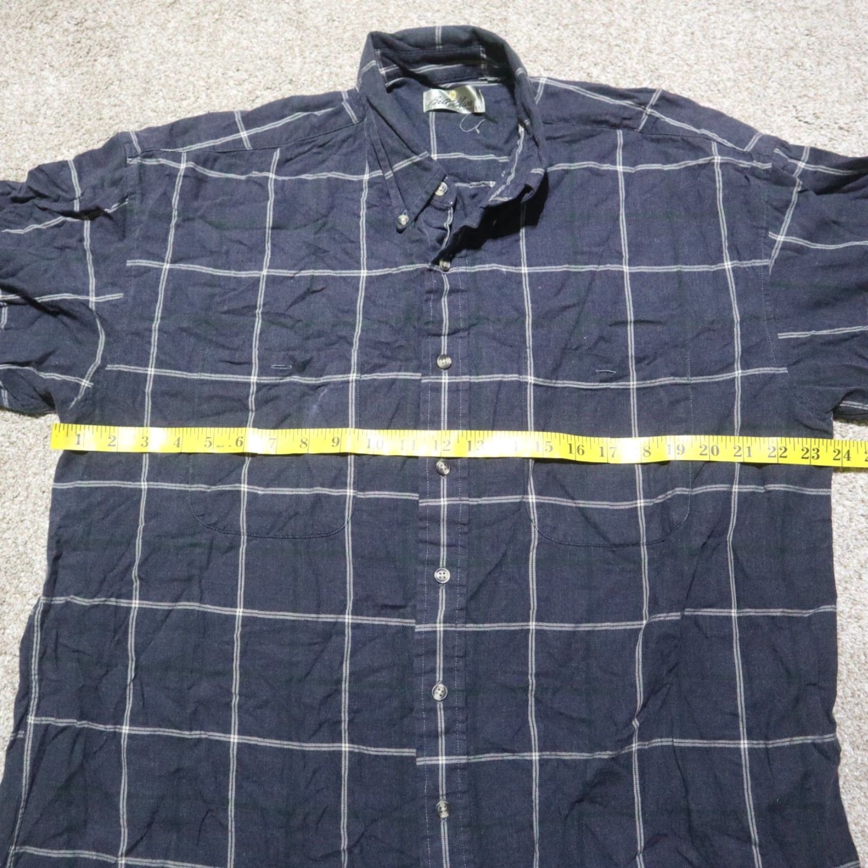 Bill Blass Bill Blass Blue Plaid Button-Up Shirt XL Mens Size US XL / EU 56 / 4 - 4 Thumbnail