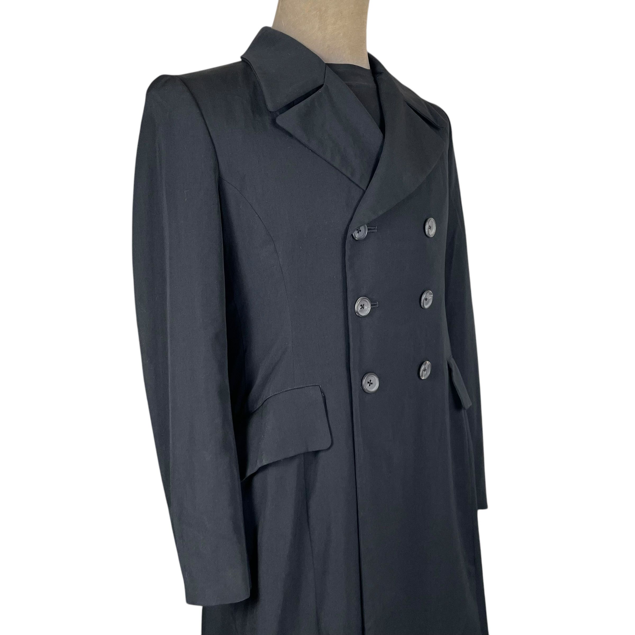 Yohji Yamamoto Yohji Yamamoto Pour Homme A/W 2011 Double Breasted Coat Size US S / EU 44-46 / 1 - 10 Thumbnail