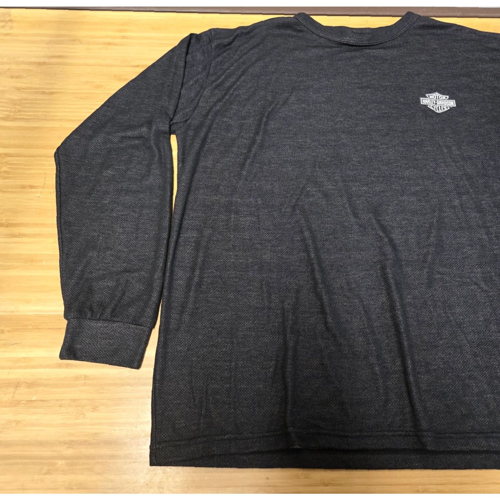 Harley Davidson Harley-Davidson Shirt Mens 2XL Long Sleeve Outlast Thermal Made in USA Black Motorcycle Size US XXL / EU 58 / 5 - 3 Thumbnail