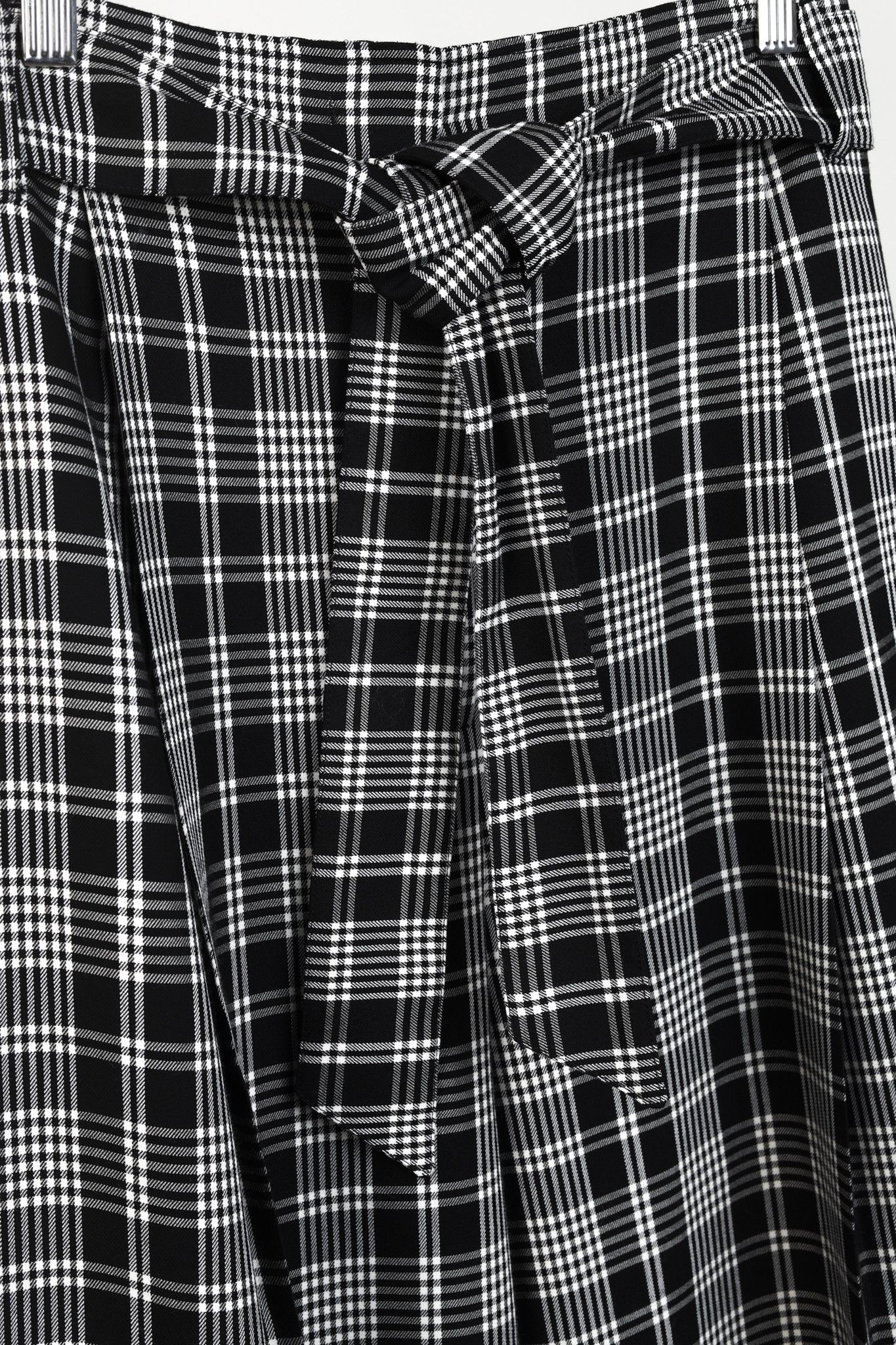 Max Mara Max Mara Weekend Black White Plaid Wide Leg Pant Size 34" / US 12 / IT 48 - 7 Thumbnail