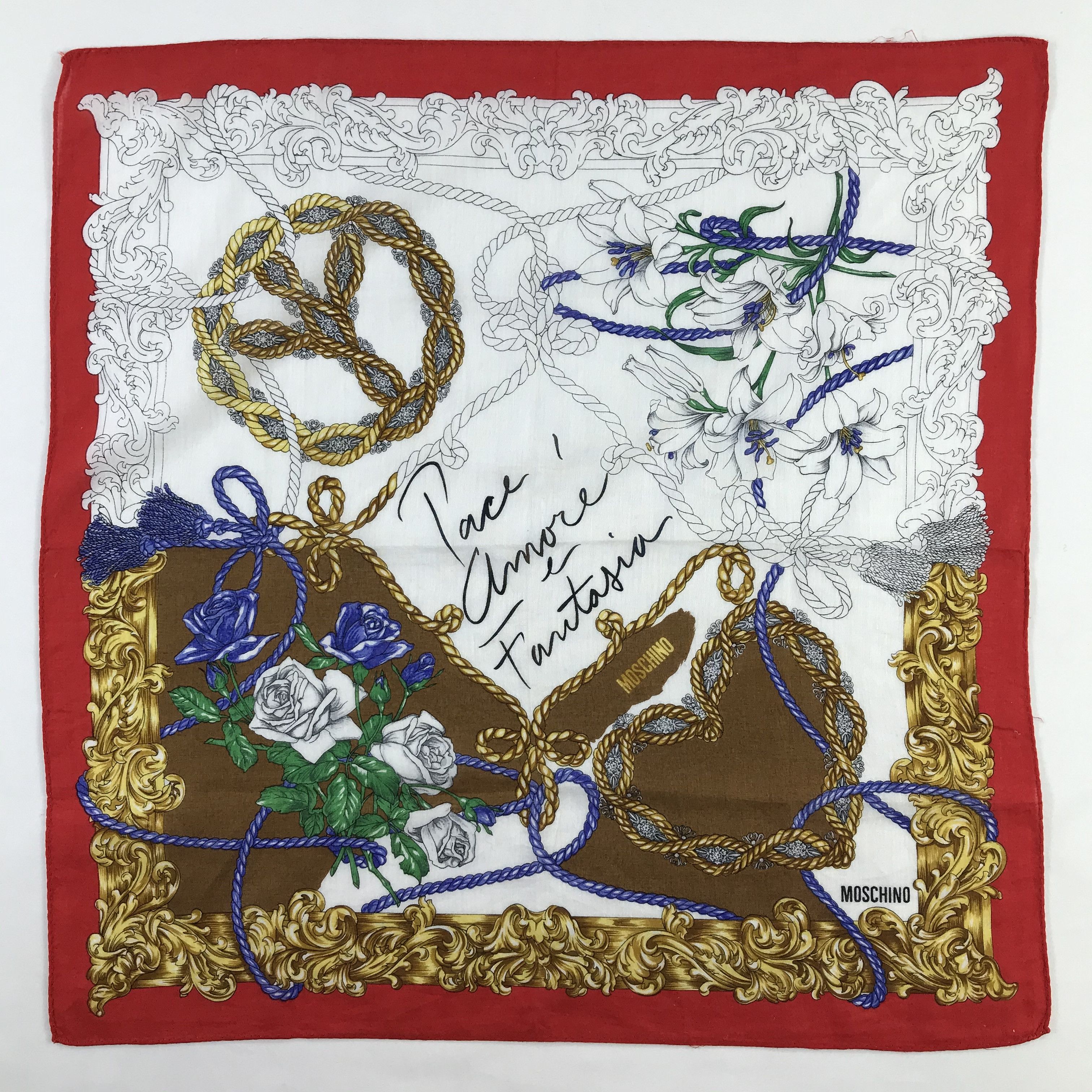 Vintage Vintage Bandana / Handkerchief / Neckerchief - S870 Size ONE SIZE - 1 Thumbnail
