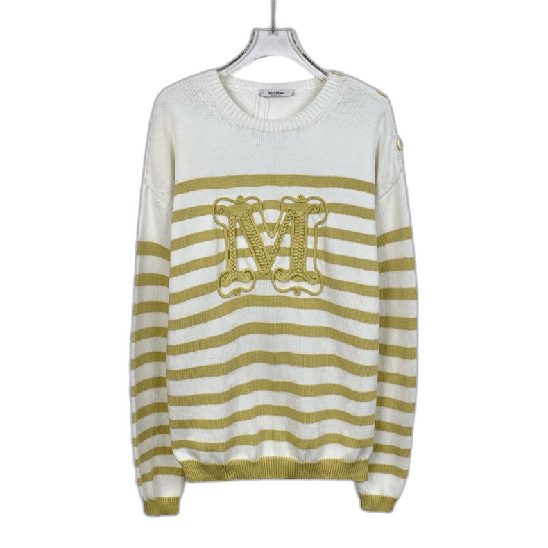 Max Mara Maxmara white sweater Size US L / EU 52-54 / 3 - 1 Thumbnail
