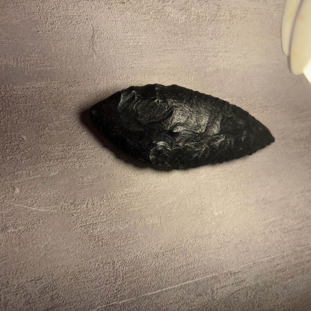 No Fear arrowhead Oregon Bi Point Obsidian Size 26 - 5 Thumbnail
