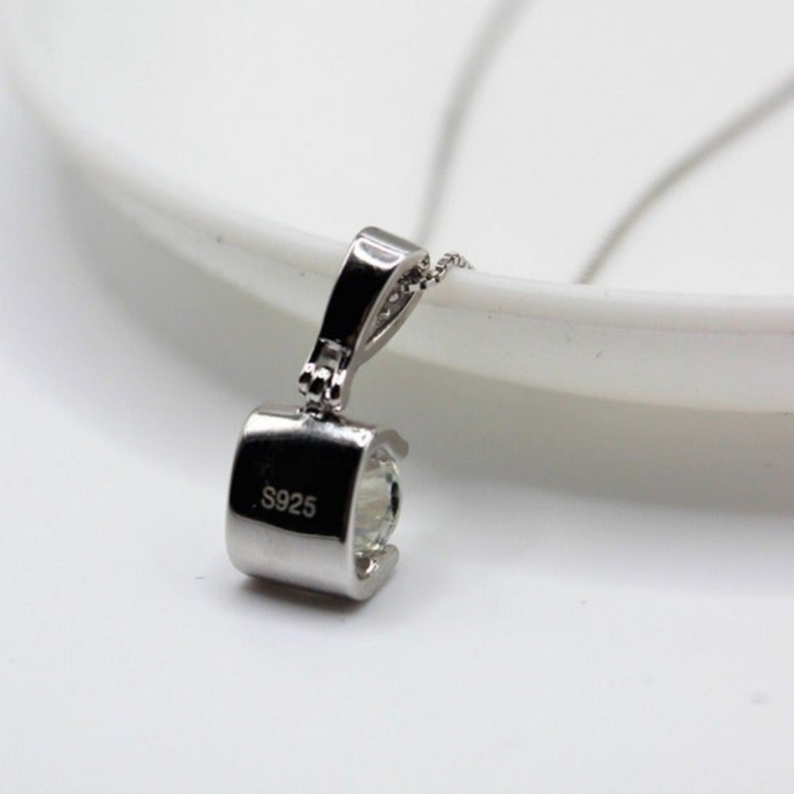 Other Necklace Pendant 1 Ct Round Cut Moissanite 925 Silver Size ONE SIZE - 6 Thumbnail