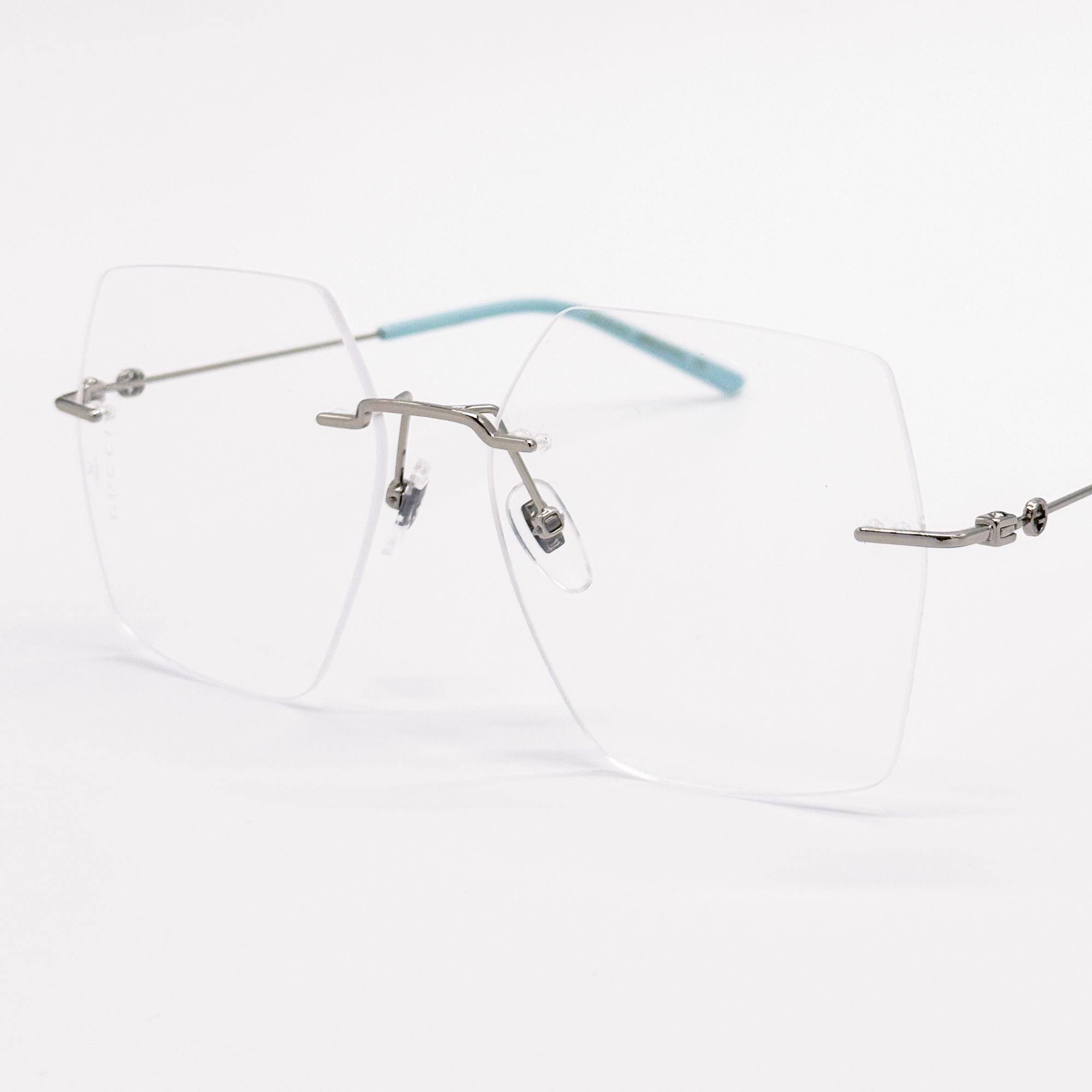 Gucci NEW GG0683O 002 GUCCI SQUARE SILVER WOMEN EYEGLASSES GUCCI Size ONE SIZE - 8 Thumbnail