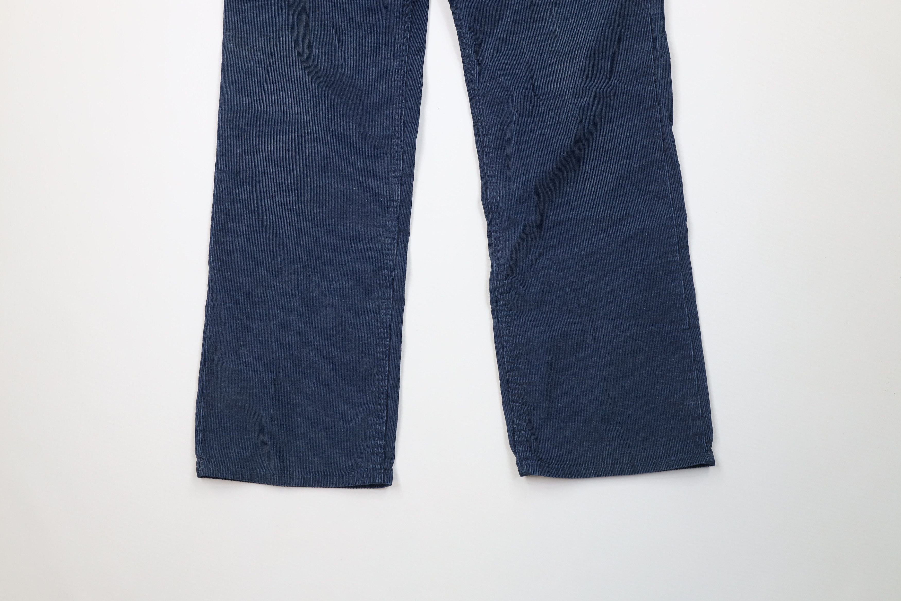 Vintage Vintage 70s Streetwear Wide Leg Corduroy Pants Blue USA Size US 32 / EU 48 - 4 Thumbnail