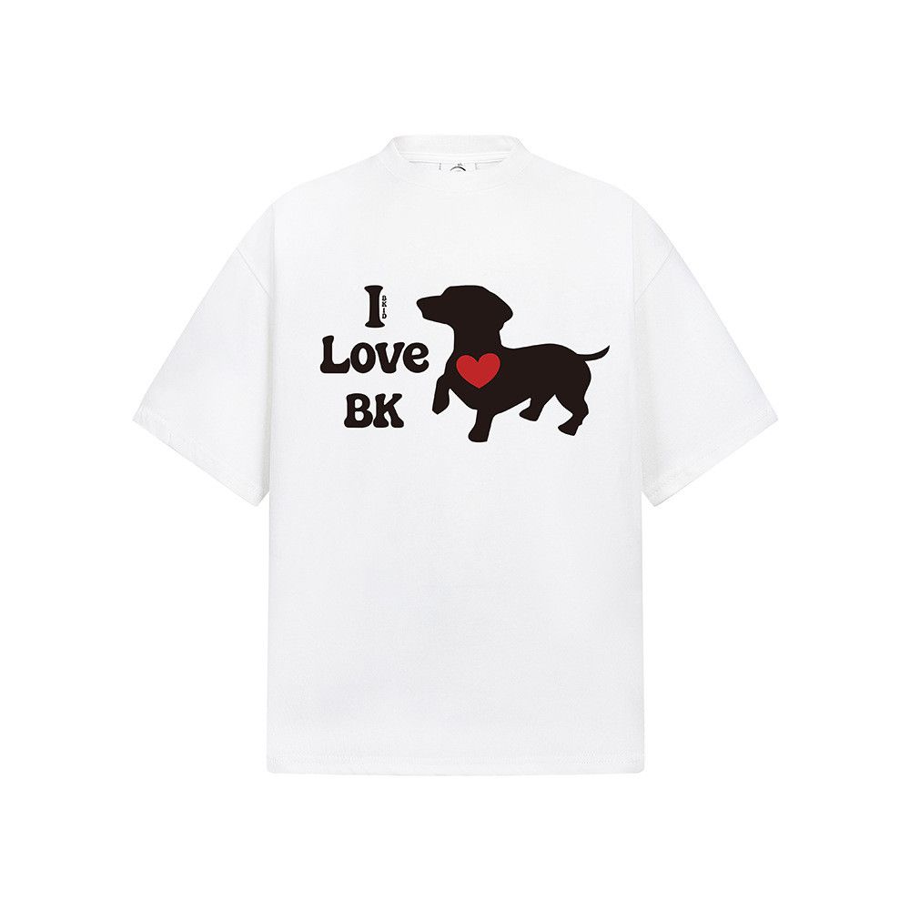 Japanese Brand American Casual Slim-Fit Crew-Neck T-Shirt with Puppy Print Size US M / EU 48-50 / 2 - 1 Thumbnail