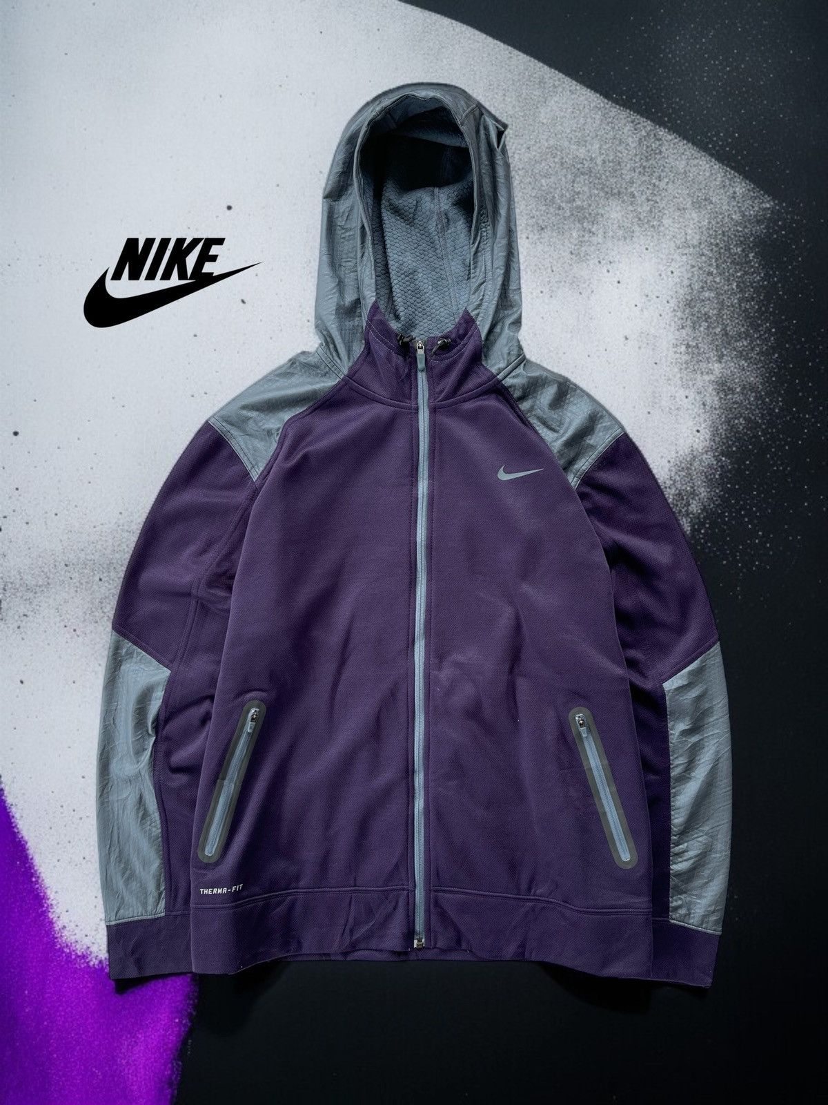 Drake × Nike 🔥 NIKE MEN'S THERMA-FIT SWOOSH LOGO HOOD SWEATER JACKET Size US XXL / EU 58 / 5 - 1 Thumbnail
