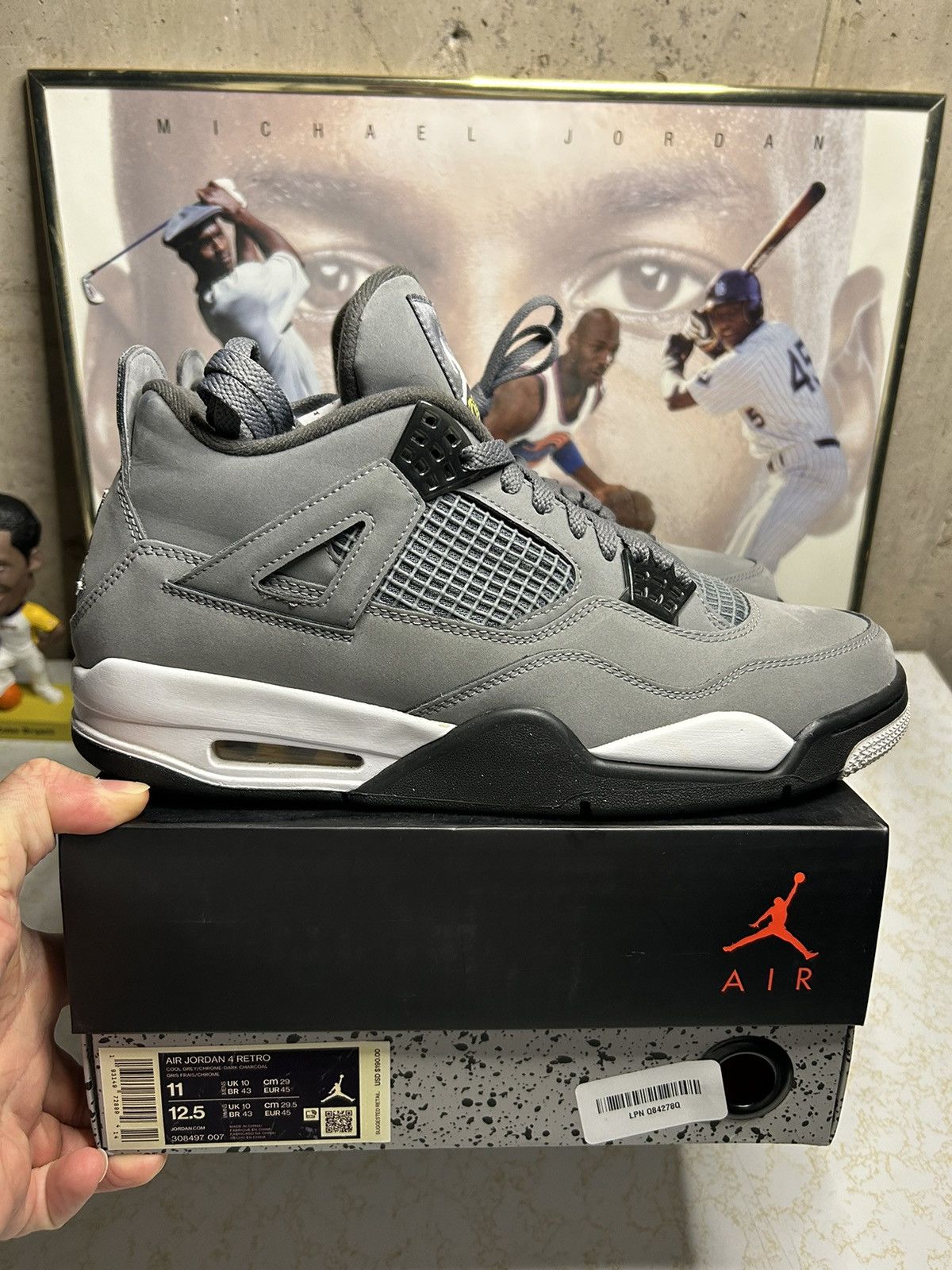 Jordan Brand Jordan 4 Cool Grey 2019 Retro | Grailed display picture 3