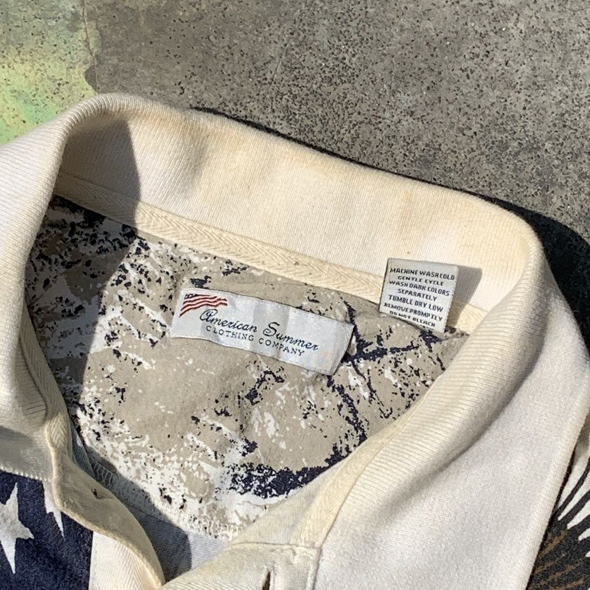 Vintage American summer polo’s american flag AOP Size US L / EU 52-54 / 3 - 7 Thumbnail