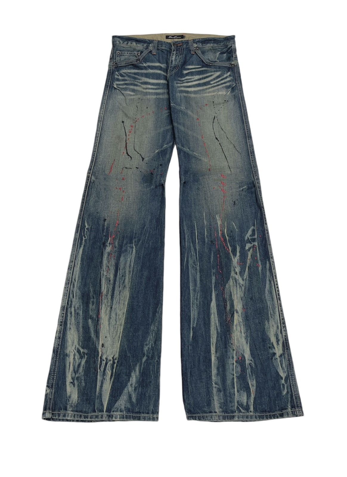 If Six Was Nine Rare Design Vintage Brand The Root Three Flared Jeans 1990s Size US 35 - 1 Thumbnail