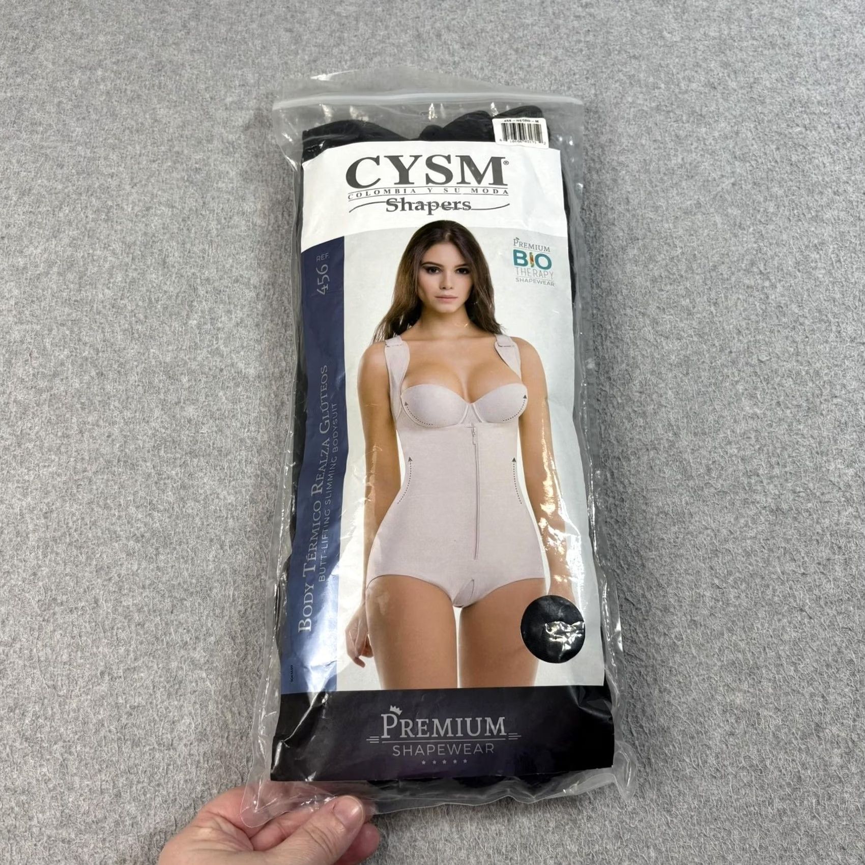 Vintage Cysm Butt Lifting Bodysuit Womens M Black Shapewear BIO Therapy Extra Firm Compression 456 Size M / US 6-8 / IT 42-44 - 2 Thumbnail