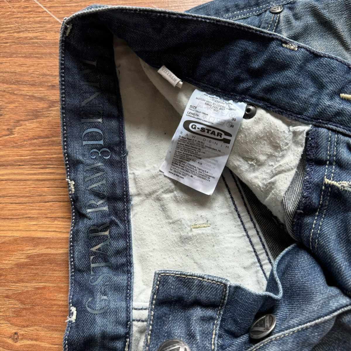 G-Star Vintage G-Star Raw 96 Denim Pants Doubleknee 30х32 Size US 30 / EU 46 - 7 Thumbnail