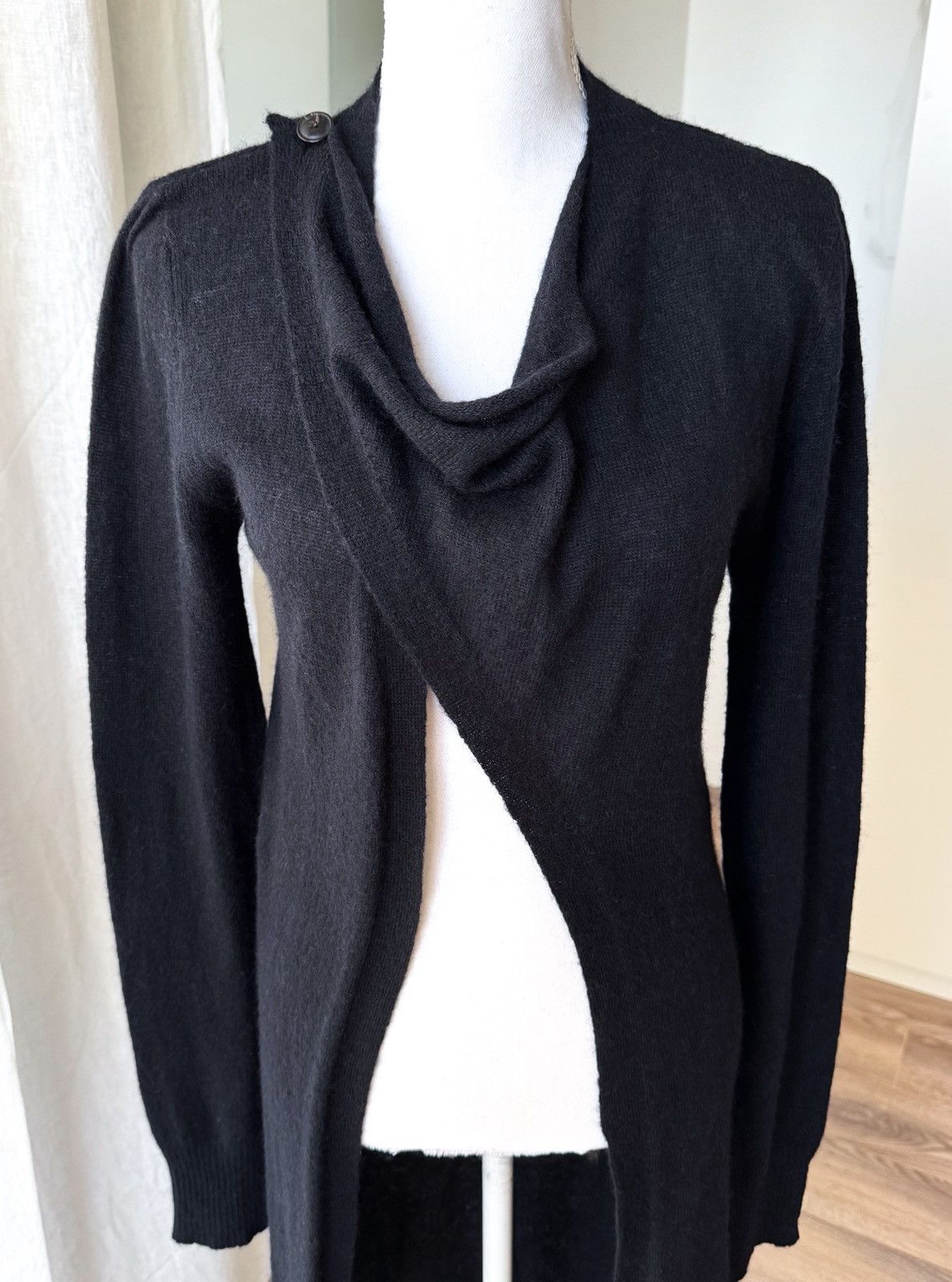 Rick Owens Rick Owens Crust F/W 2009 long black knitted cardigan Size S / US 4 / IT 40 - 10 Thumbnail
