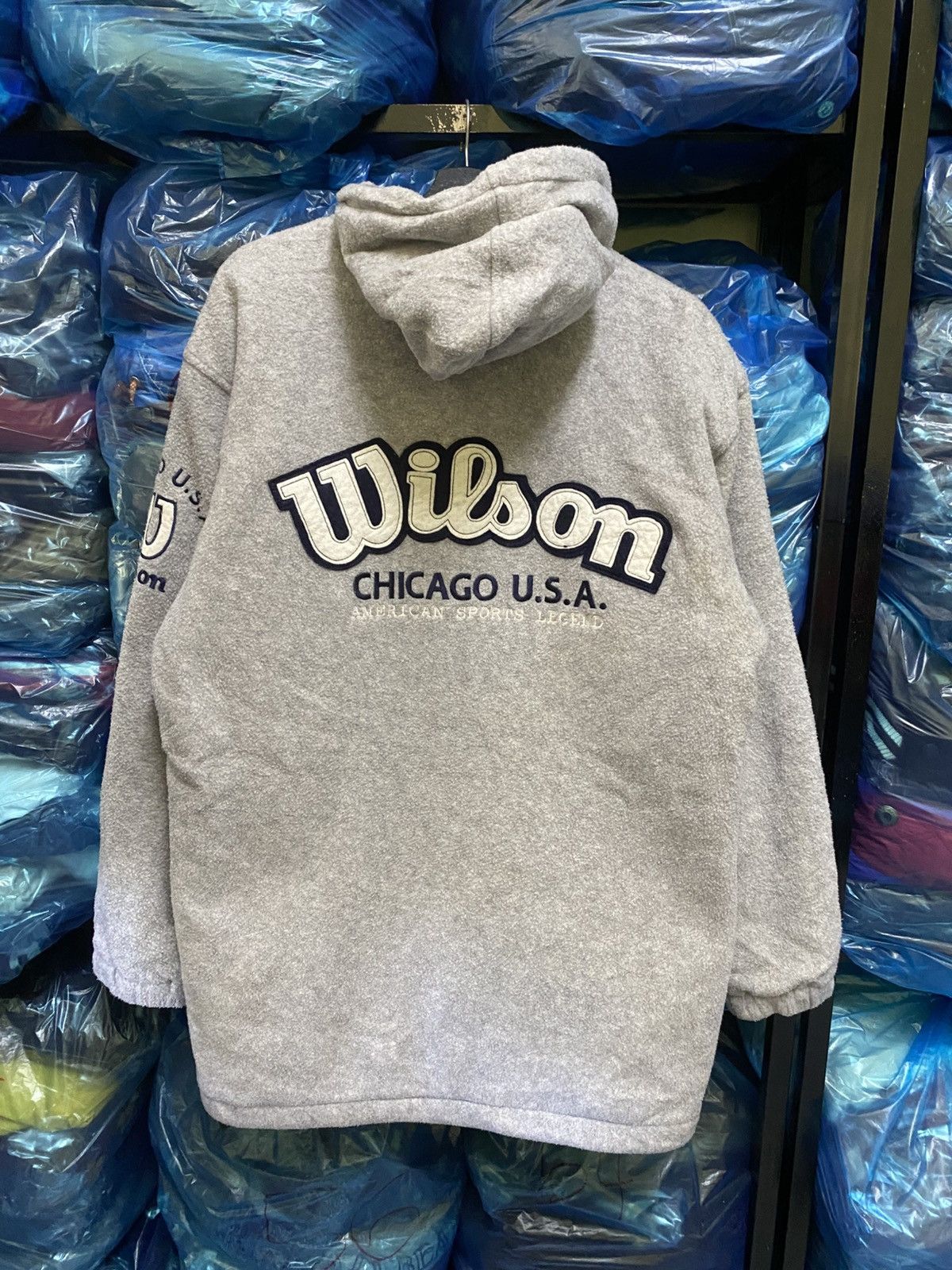 Wilson VINTAGE WILSON FLEECE HOODIE JACKET Size US M / EU 48-50 / 2 - 1 Thumbnail