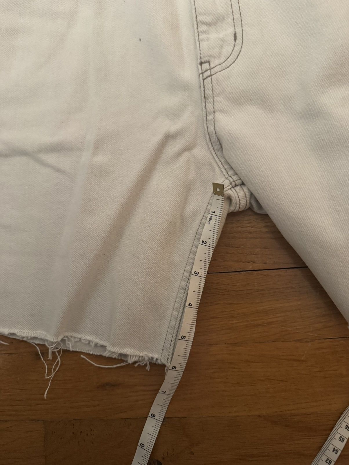 Saint Laurent Paris Saint Laurent Paris Cut Off Denim Shorts Size US 31 - 9 Thumbnail