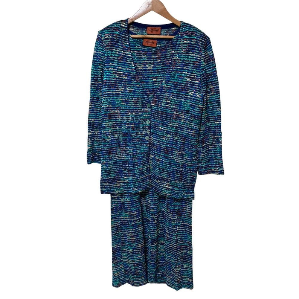 Missoni Missoni Missoni Knit Dress Cardigan Ensemble Textile Dresses DUTY FREE for USA Size ONE SIZE - 1 Thumbnail