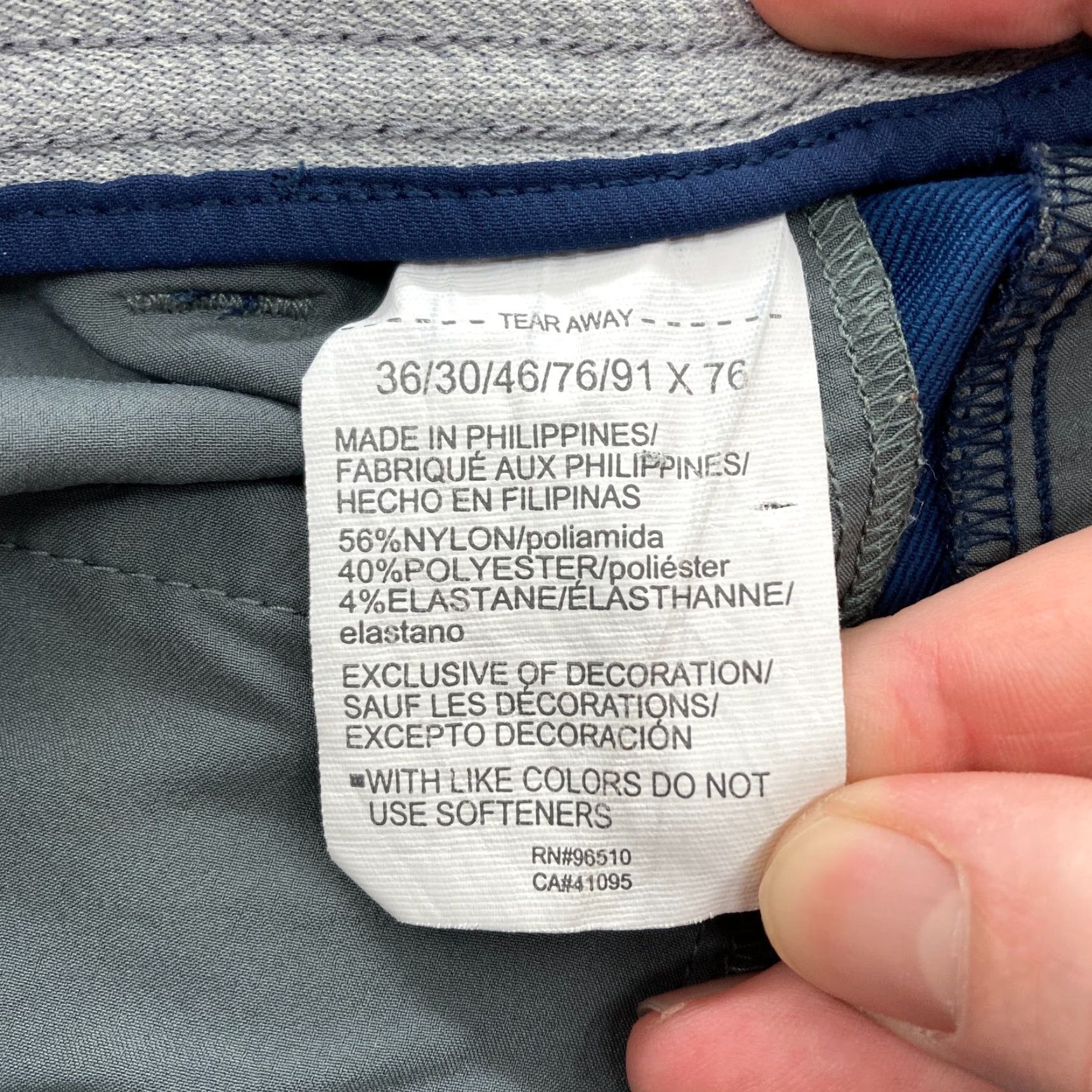 Under Armour Under Armour Match Play Golf Pants Mens 36x30 Straight Blue Stretch Waistband Size US 36 / EU 52 - 6 Thumbnail