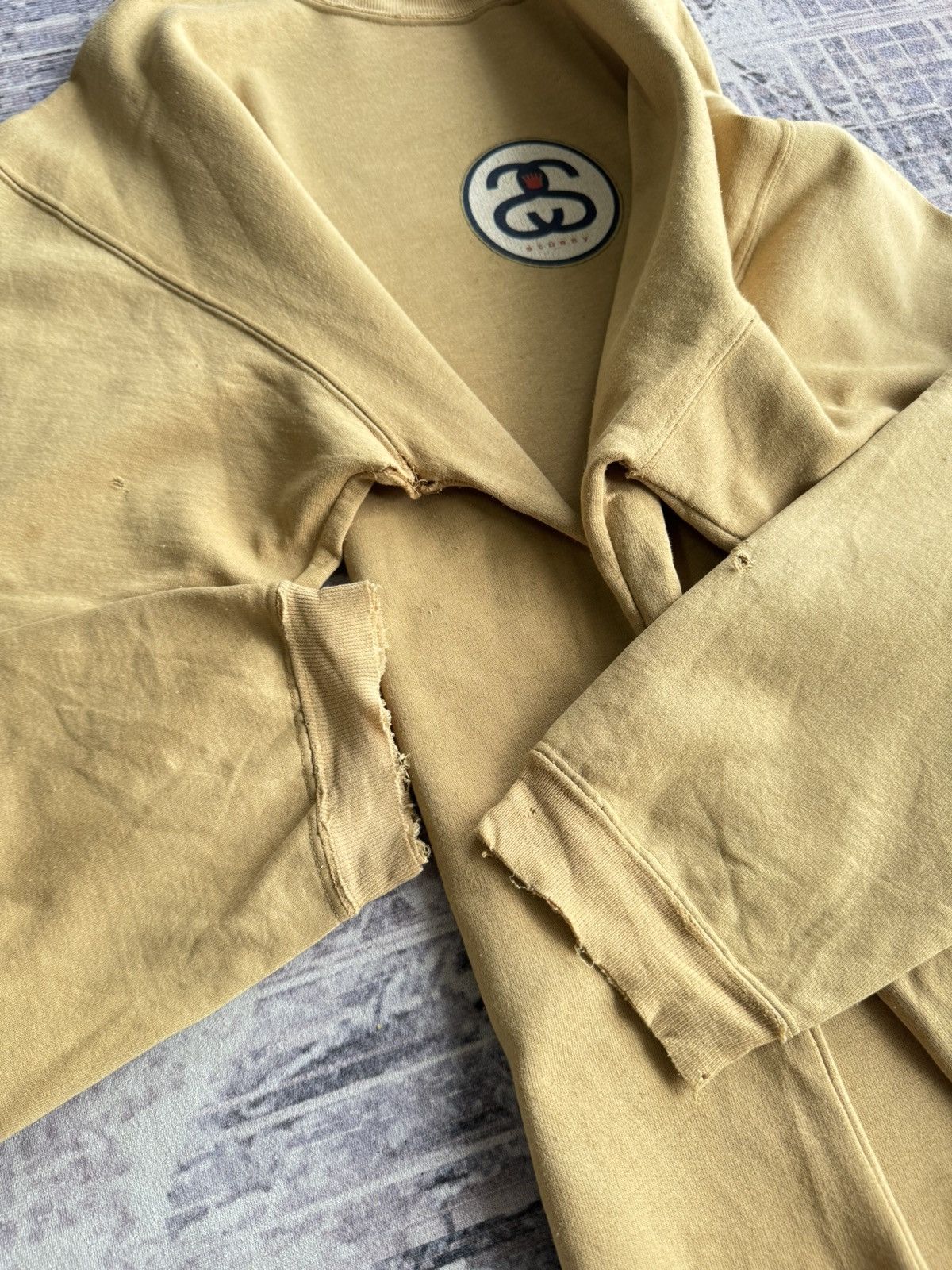 Stussy Vintage Stussy Trashed 80s OG Logo Crewneck Size US L / EU 52-54 / 3 - 8 Thumbnail