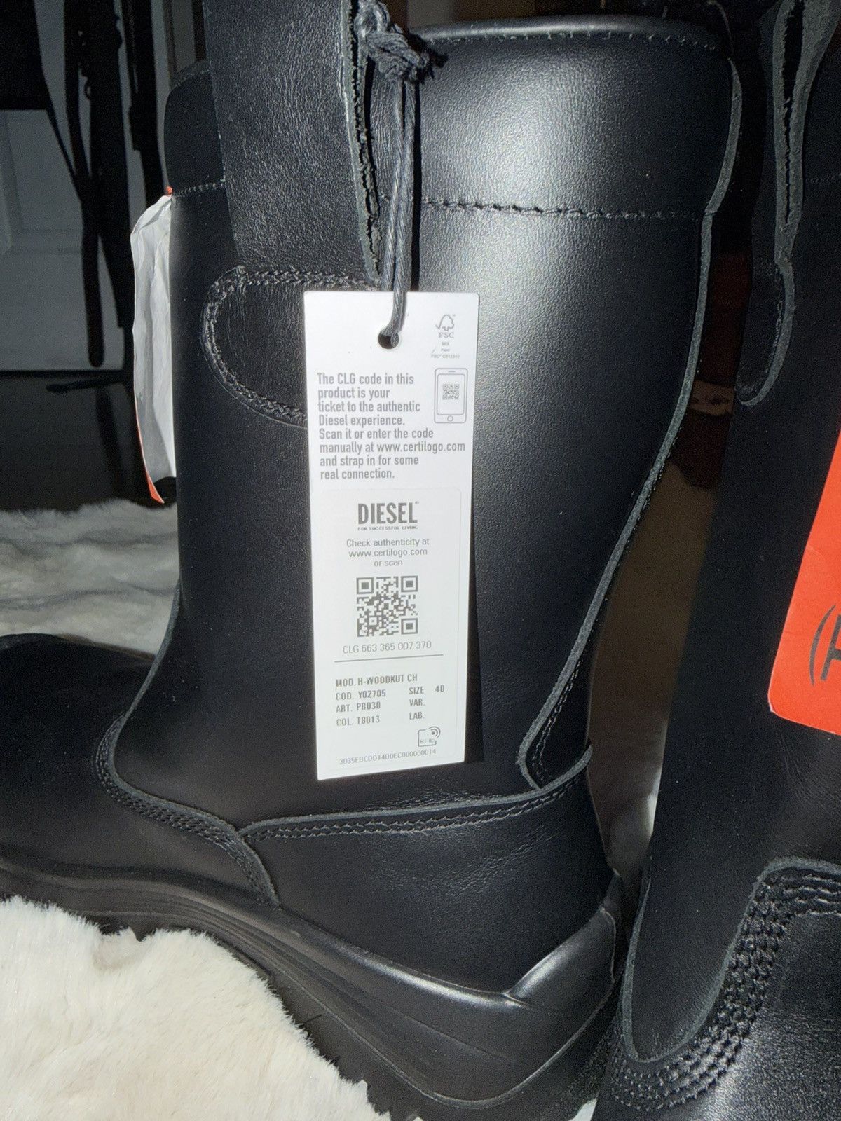 Diesel Diesel Black H-Woodkut CH Boots Size US 7.5 / EU 40-41 - 13 Thumbnail
