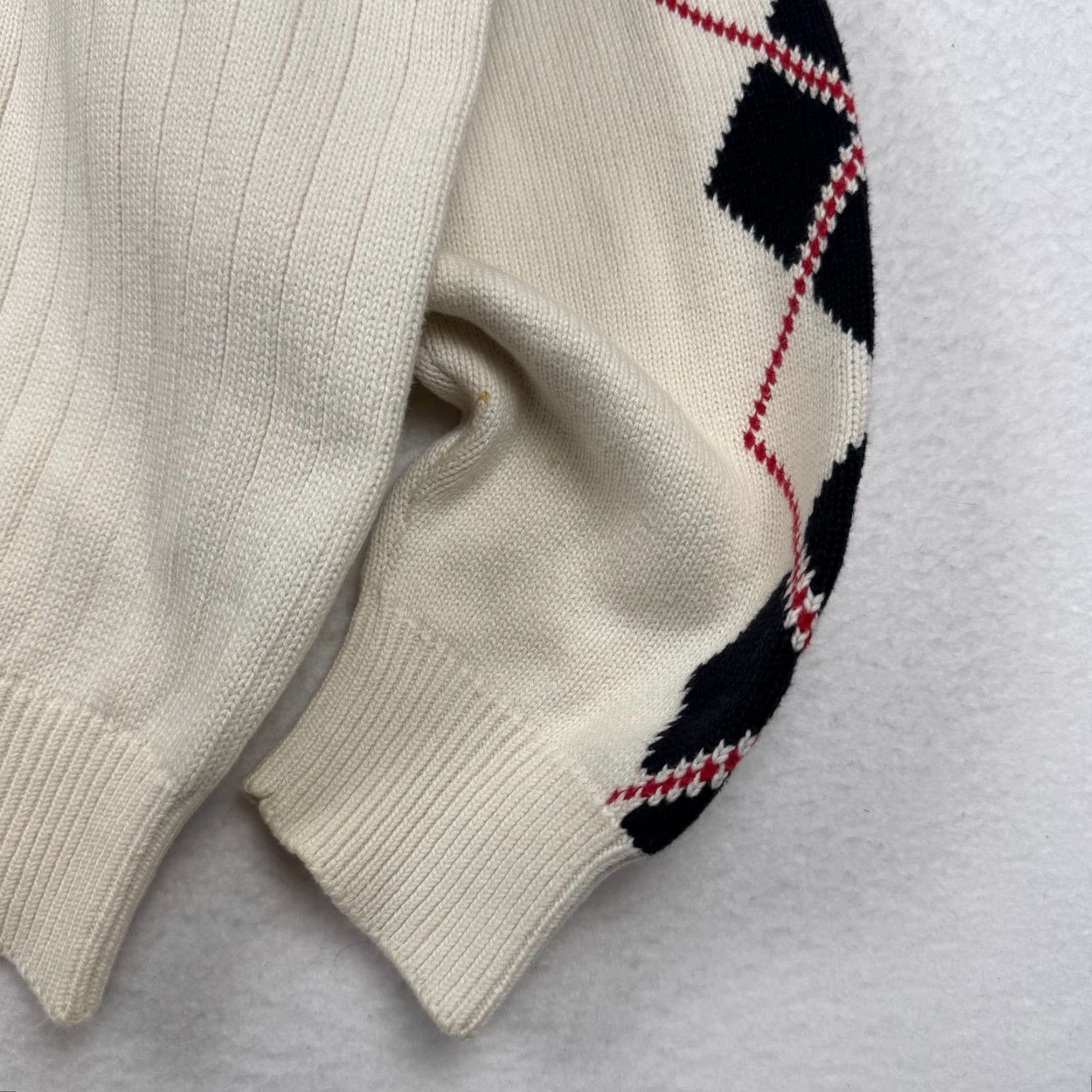Tommy Hilfiger VINTAGE Tommy Hilfiger Golf Sweater Men's XL Striped Argyle Knit Crew Neck Pullover Size US XL / EU 56 / 4 - 2 Thumbnail